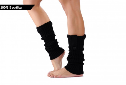 Sock Polaina de lã preto