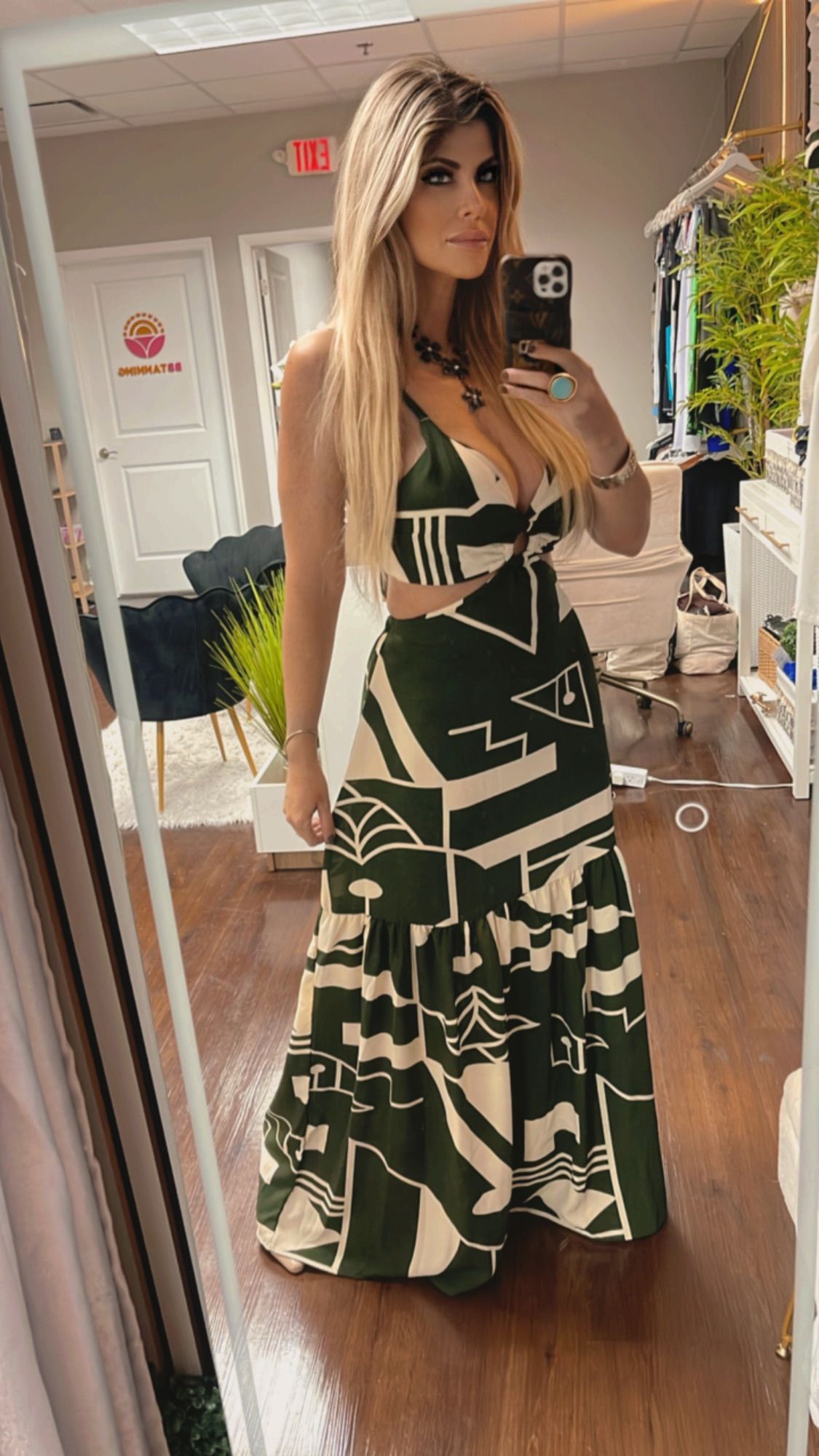Crepe Dress - Green