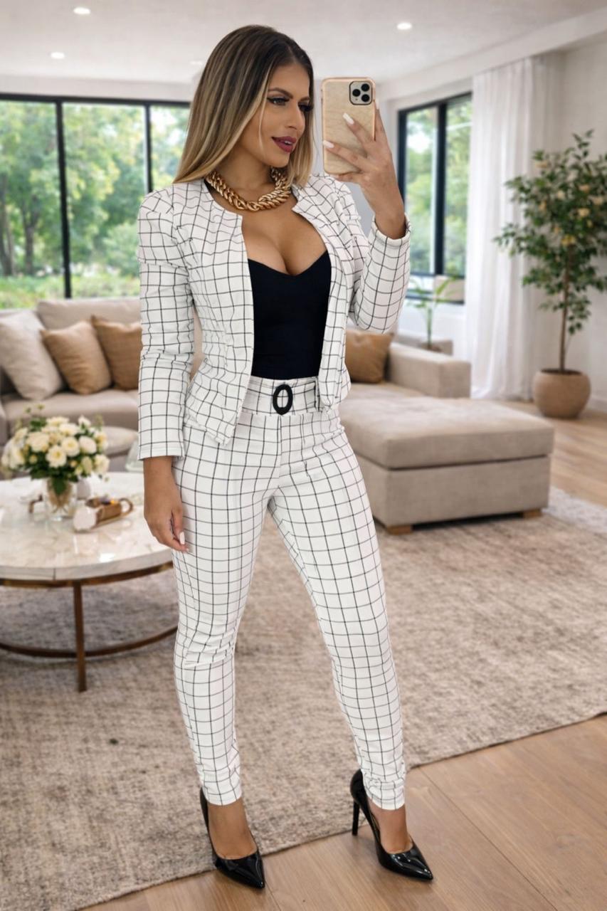 Plaid 4-Piece Set | Kariok Boutique