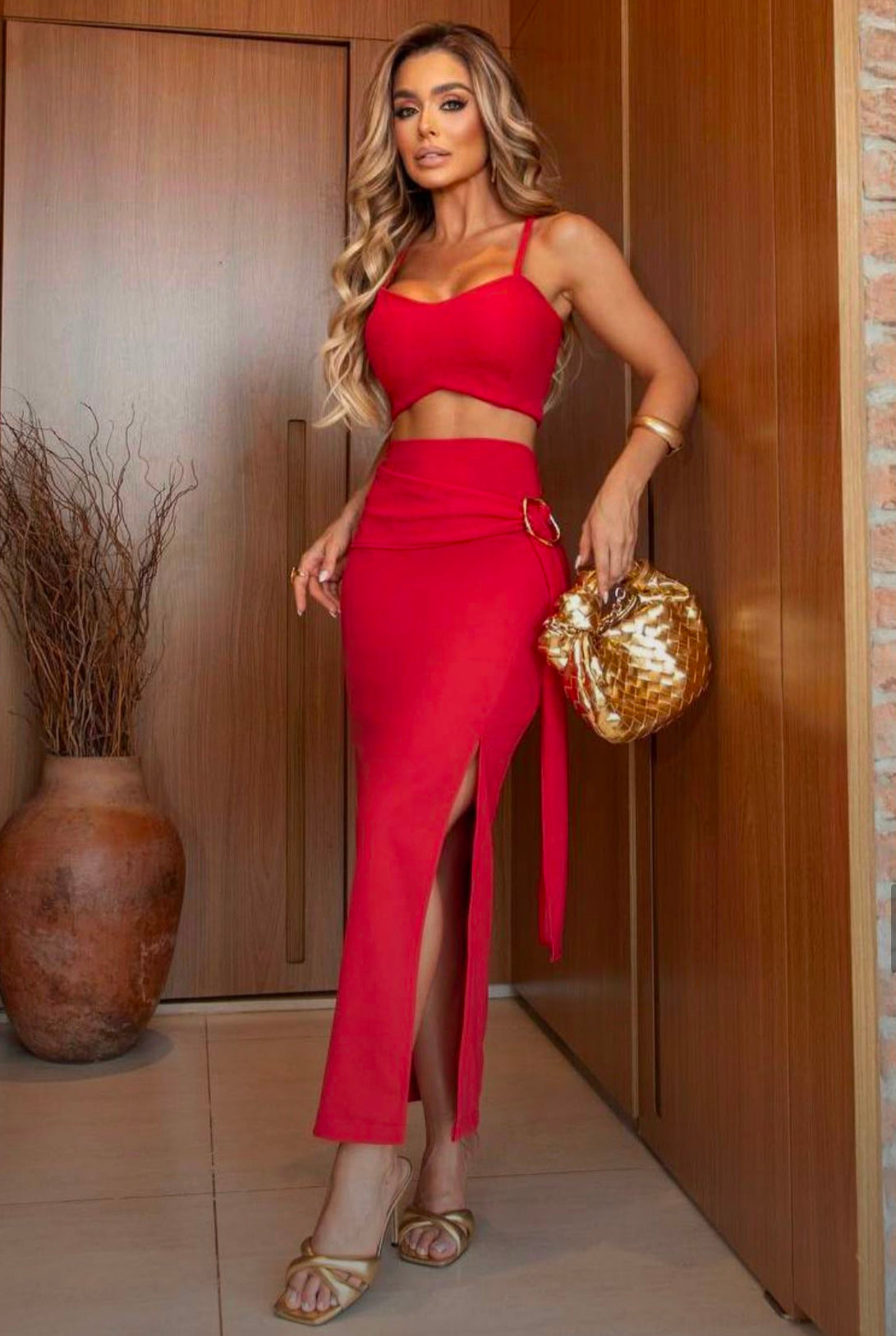 Valentina Crepe 2-Piece Skirt Set | Kariok Boutique