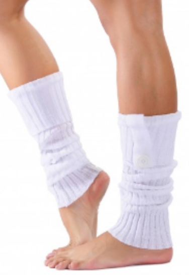 Sock Polaina de lã na cor branca